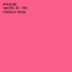 #FA5C8B - French Rose Color Image